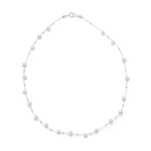 16" Double Strand Cultured Freshwater Pearl Necklace