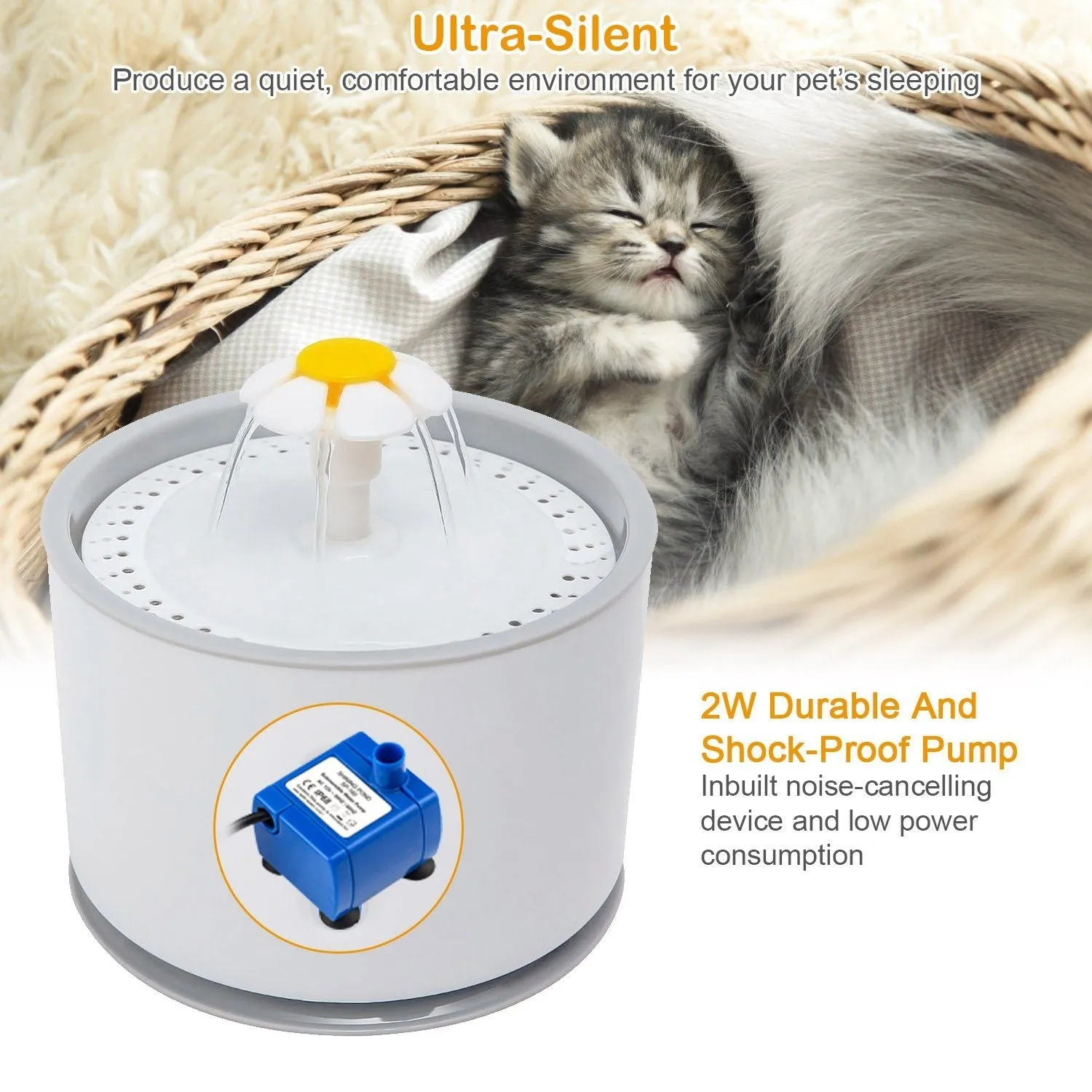 2.4L Automatic Pet Water Fountain