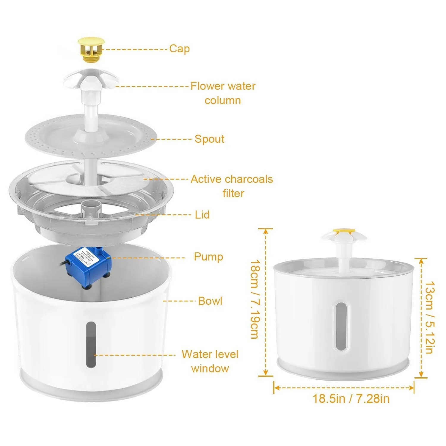 2.4L Automatic Pet Water Fountain