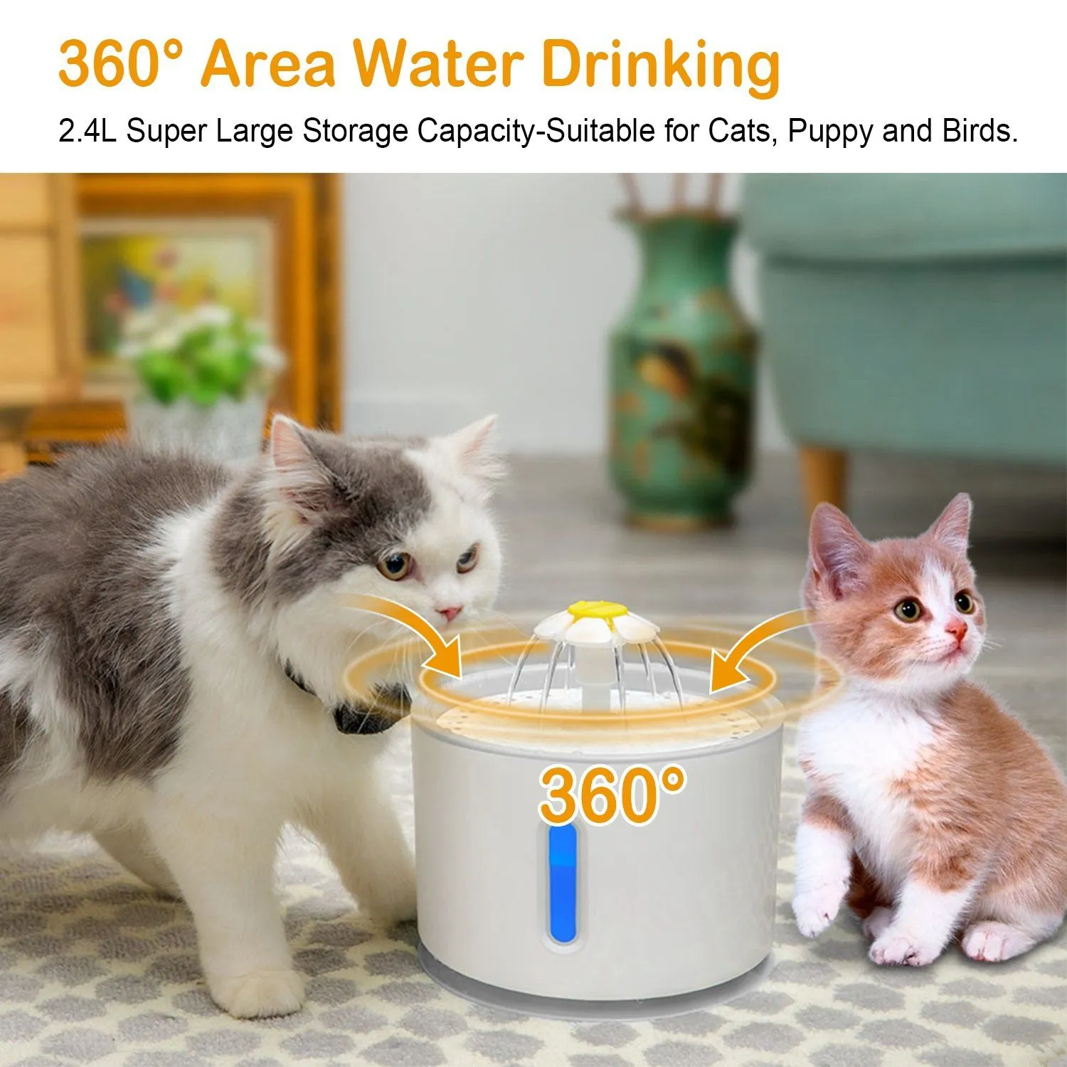 2.4L Automatic Pet Water Fountain