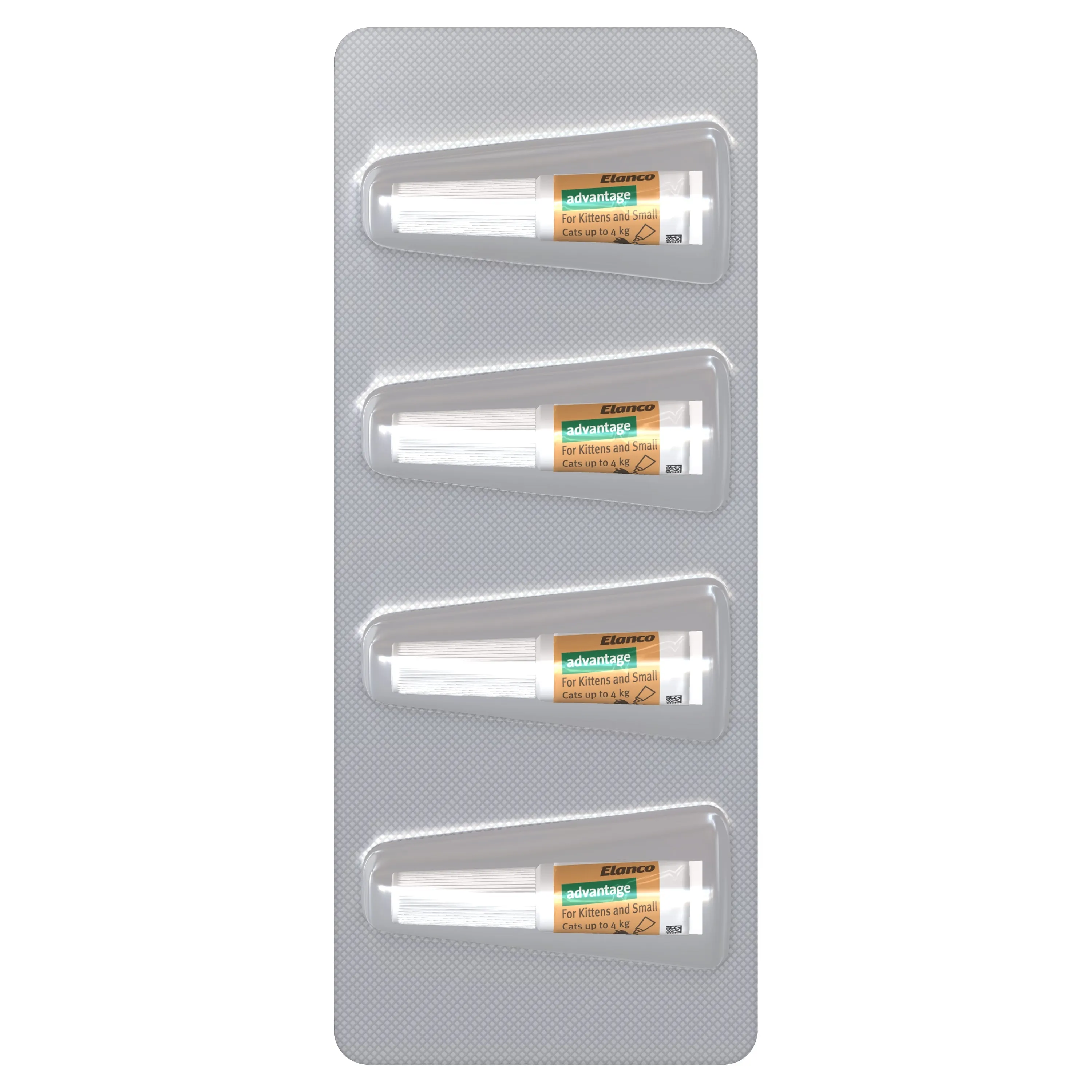 Advantage Flea Treatment for Cats 0-4kg Orange 4 Pack^^^