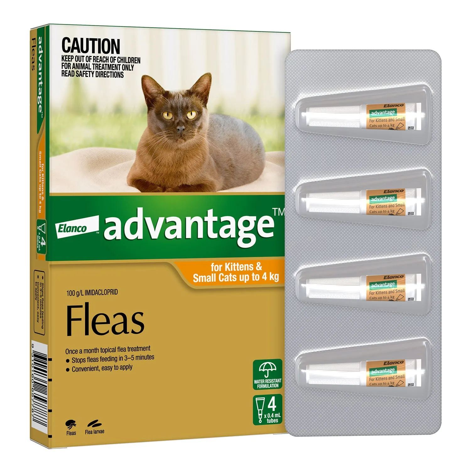 Advantage Flea Treatment for Kittens & Small Cats 0-4kg