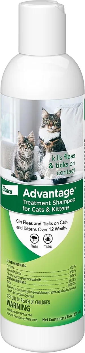 Advantage Treatment Shampoo for Cats & Kittens, 8 oz