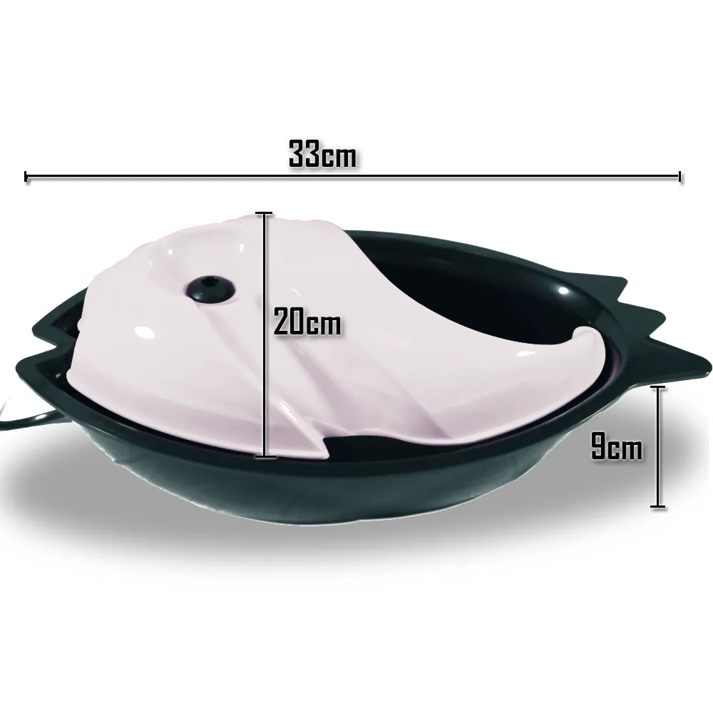 Auto Waterfall Pet Drinking Fountain Bowl - white