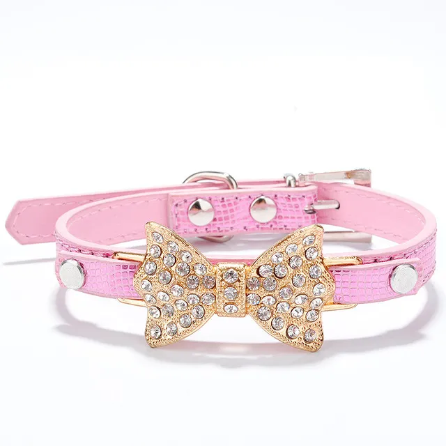 Bling Bowtie Dog Collar