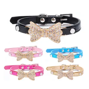 Bling Bowtie Dog Collar