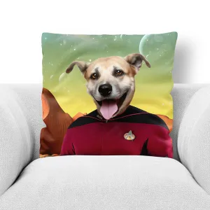 CAPTAIN DIGYARD - CUSTOM PET PORTRAIT THROW PILLOW