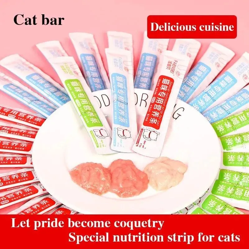Cat Snacks Variety Pack 10 Wet Strips