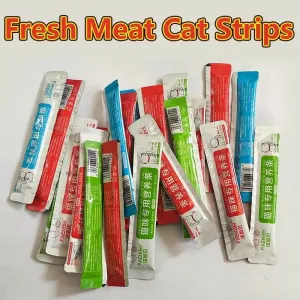 Cat Snacks Variety Pack 10 Wet Strips
