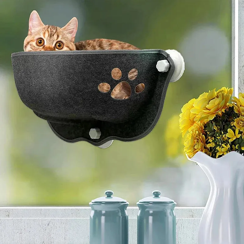 Cat Window Hammock with Strong Suction Cups – Cozy Pet Bed for Cats and Kittens