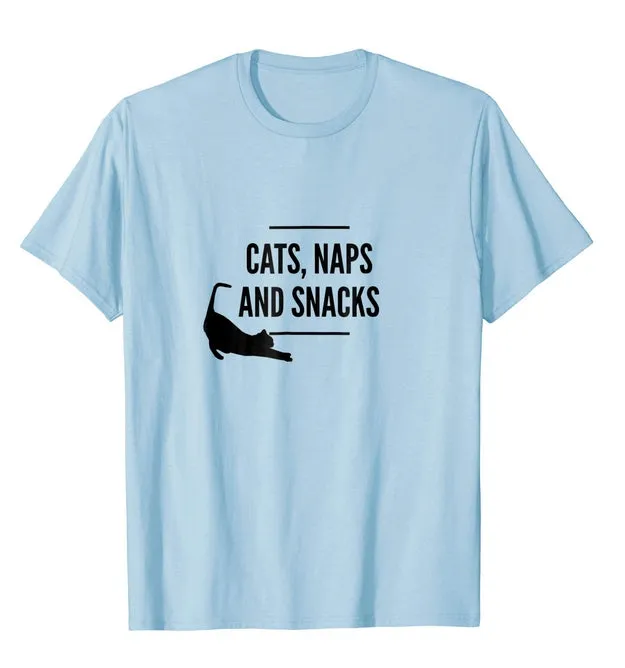 Cats, Naps & Snacks T-Shirt