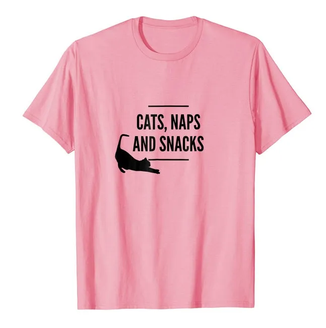 Cats, Naps & Snacks T-Shirt
