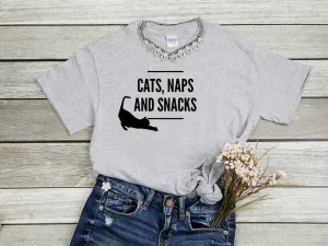 Cats, Naps & Snacks T-Shirt