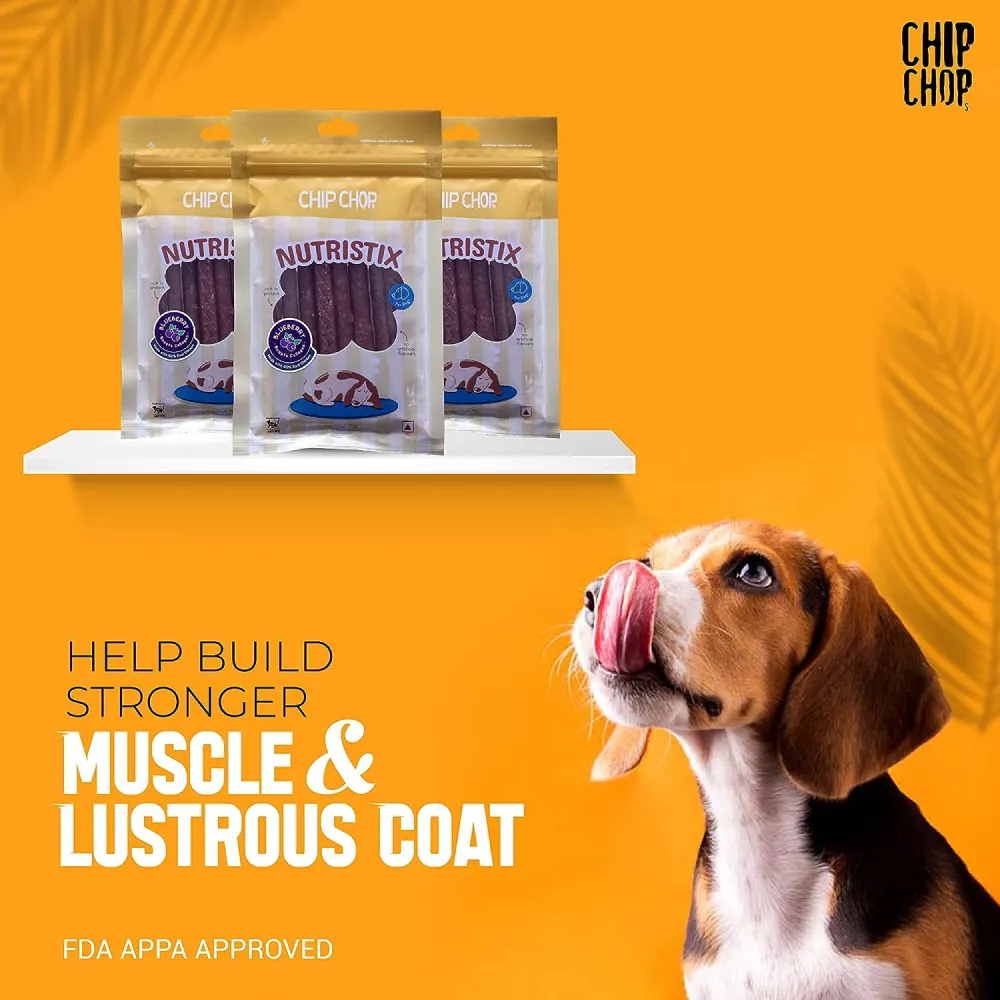 Chip Chops Duck, Blueberry and Bacon Nutristix Dog Treats Combo (3 x 70g)