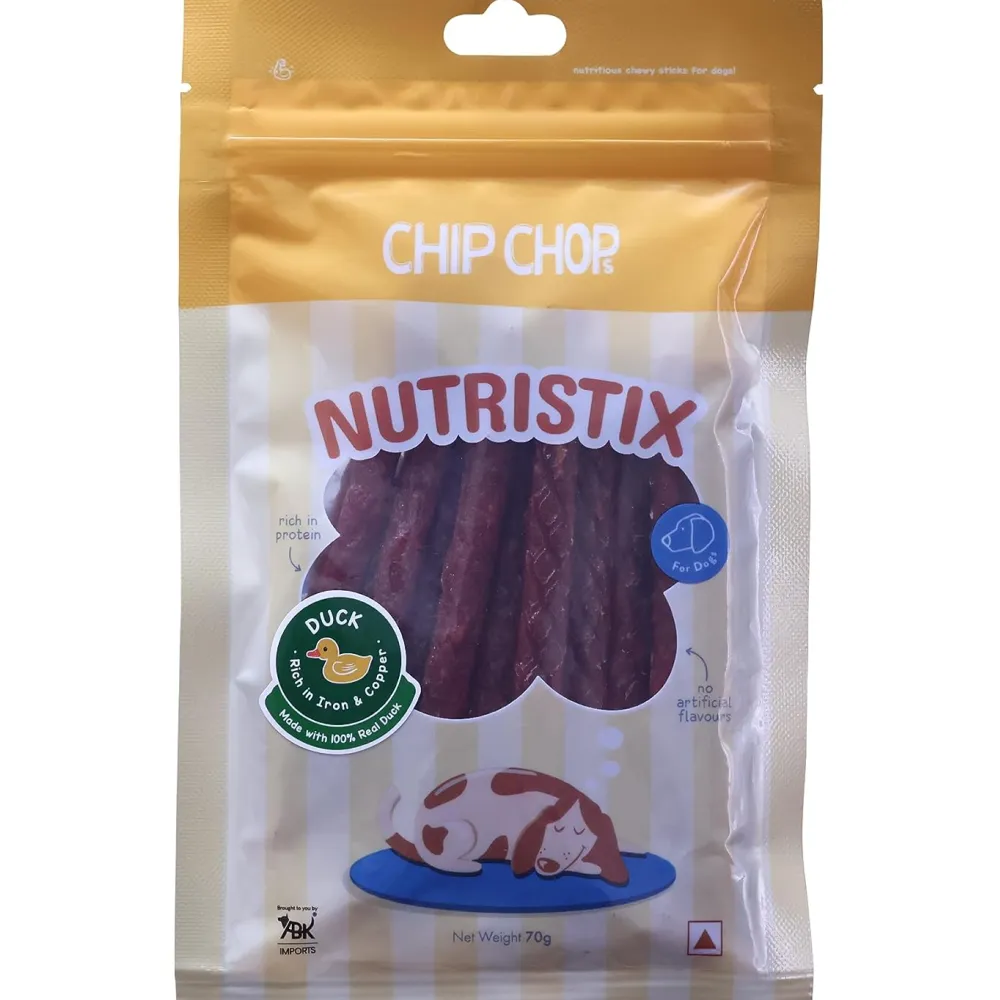Chip Chops Duck, Blueberry and Bacon Nutristix Dog Treats Combo (3 x 70g)
