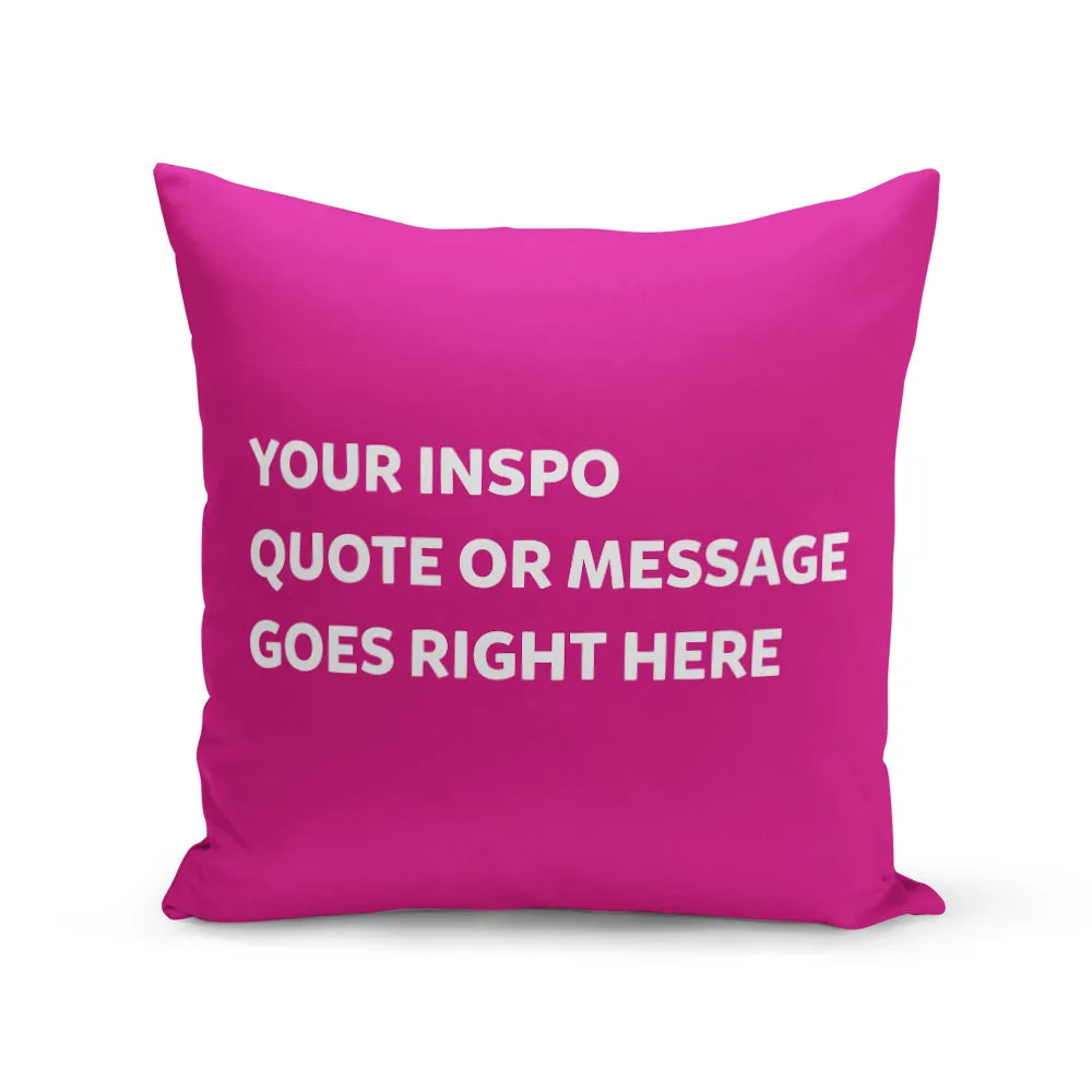 Custom Quote Cushion