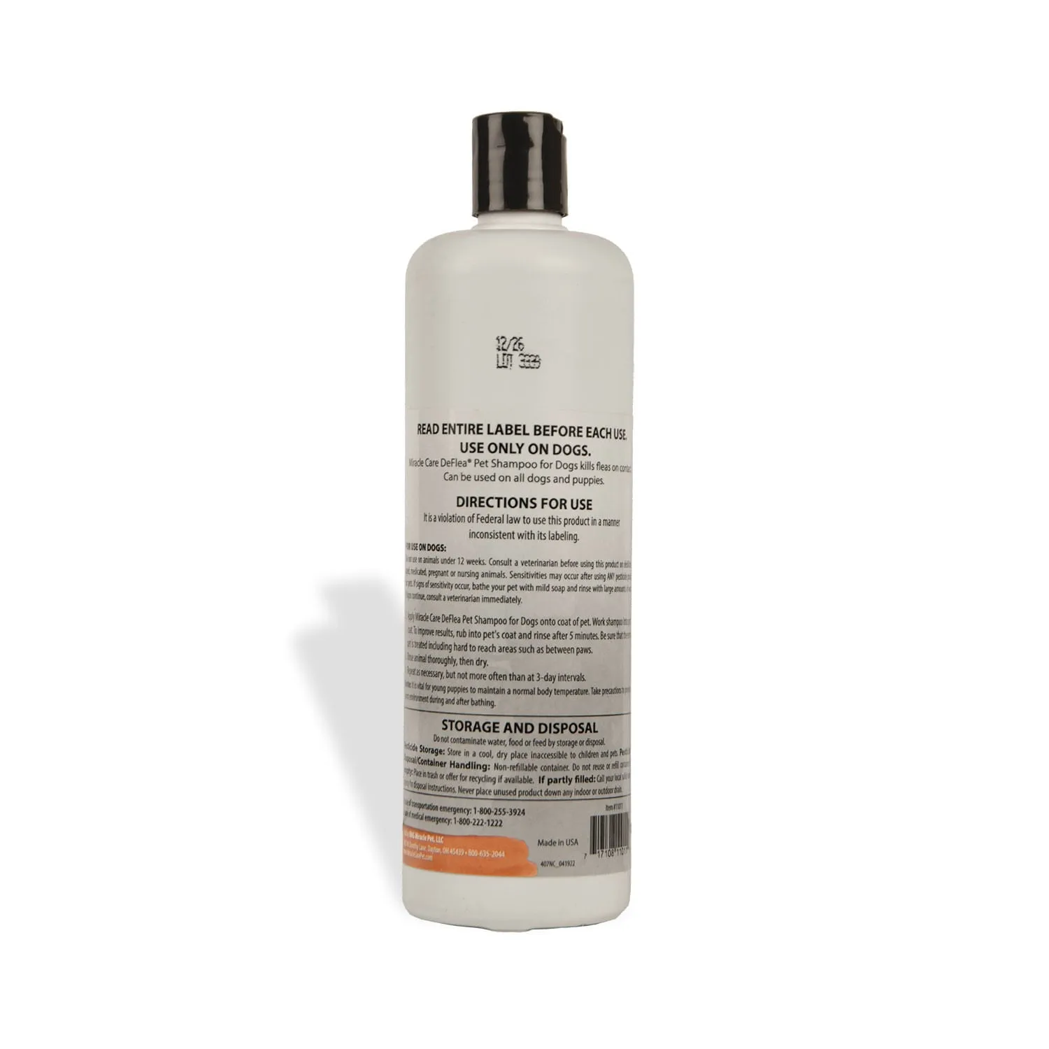 DeFlea Shampoo for Pets, Ready to Use