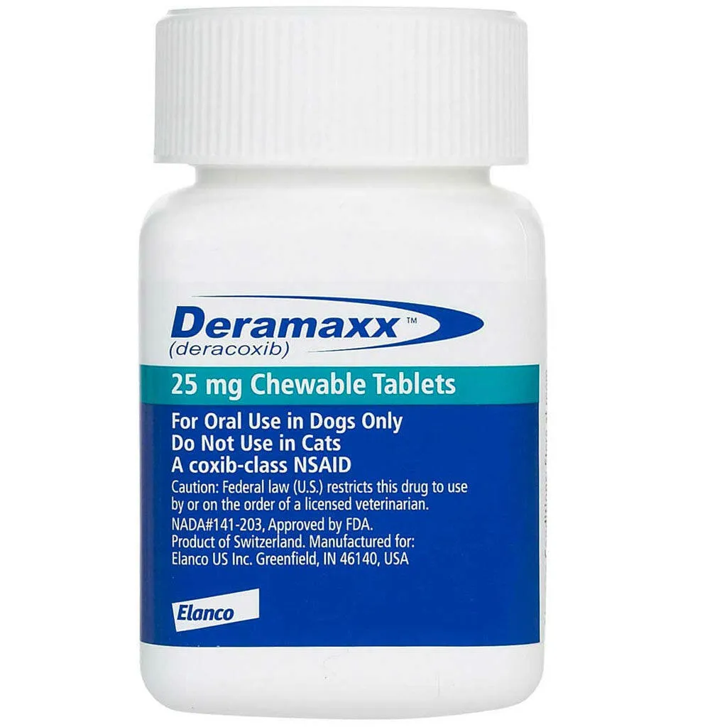 Deramaxx (deracoxib) Chewable Tablets, 25mg