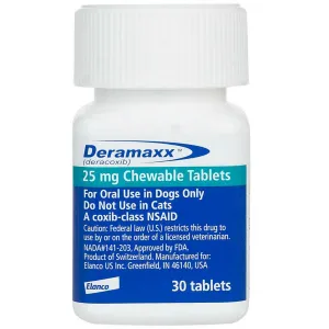 Deramaxx (deracoxib) Chewable Tablets, 25mg