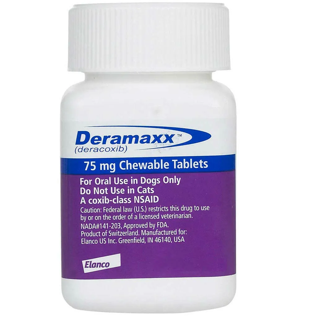 Deramaxx (deracoxib) Chewable Tablets, 75mg