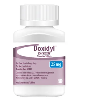 Doxidyl (deracoxib) 25mg Chewable Tablets