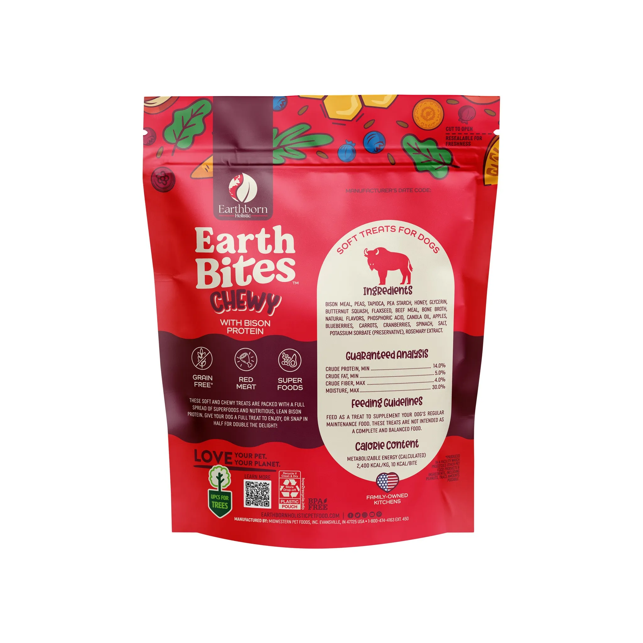Earthborn Holistic EarthBites Chewy Grain-Free Dog Treats