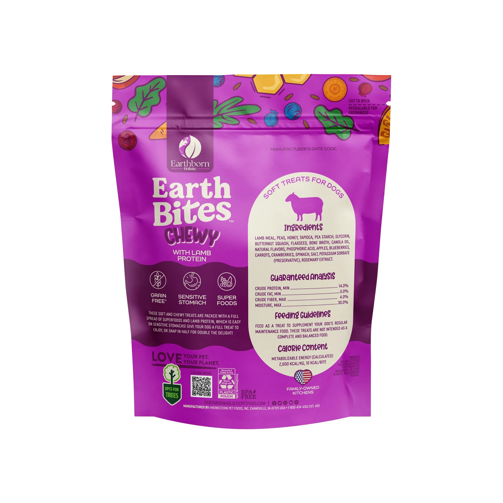 Earthborn Holistic EarthBites Chewy Grain-Free Dog Treats
