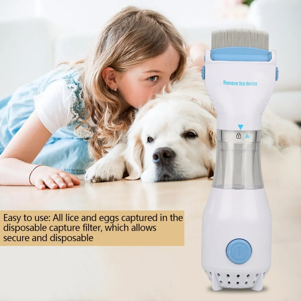 Electric Flea Comb Puppies Treatment Safe Pets Kill for Dogs Cats