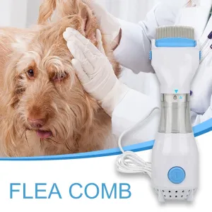 Electric Flea Comb Puppies Treatment Safe Pets Kill for Dogs Cats