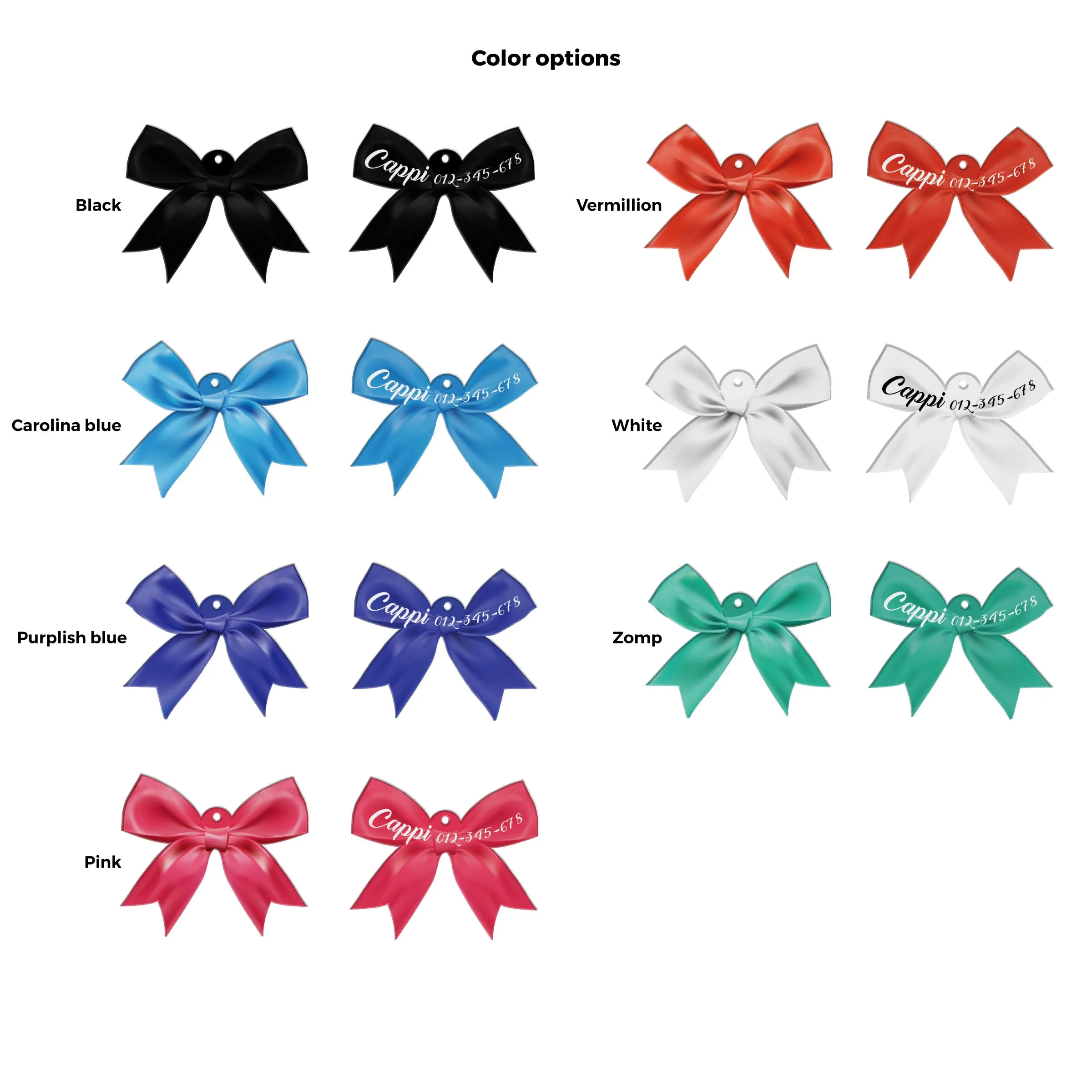 Elegant Bow - Bow Tie Pet ID Tag