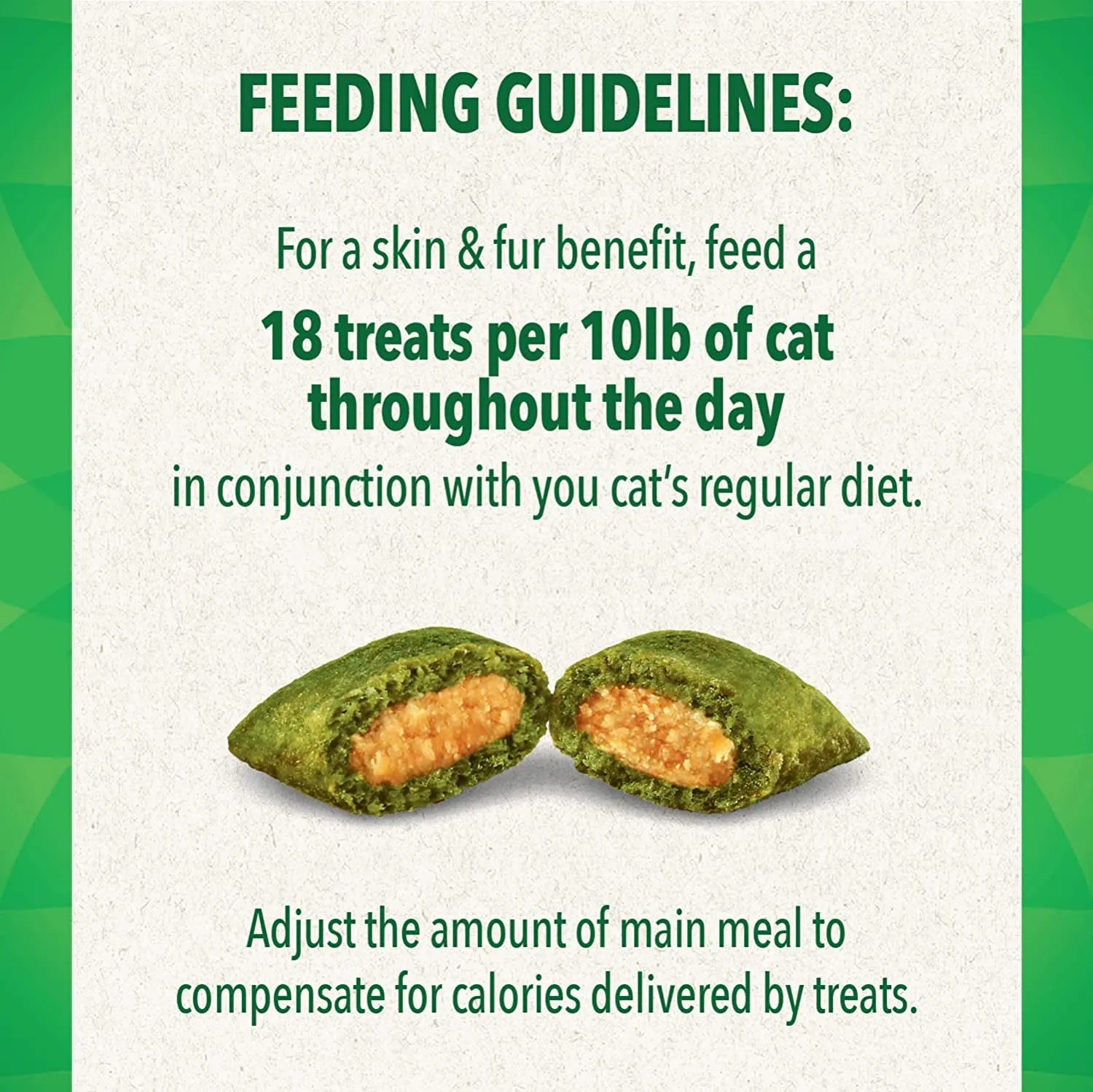 FELINE  SMARTBITES Skin & Fur Health Crunchy and Soft Textured Adult Natural Cat Treats, Chicken Flavor, 16 Oz. Tub
