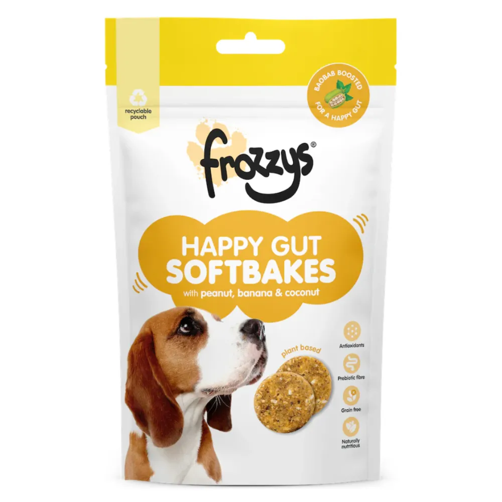Frozzys Dog Treat - Happy Gut - Peanut, Banana & Coconut