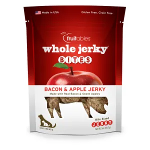 Fruitables Whole Jerky Bacon and Apple Bites Dog Treats