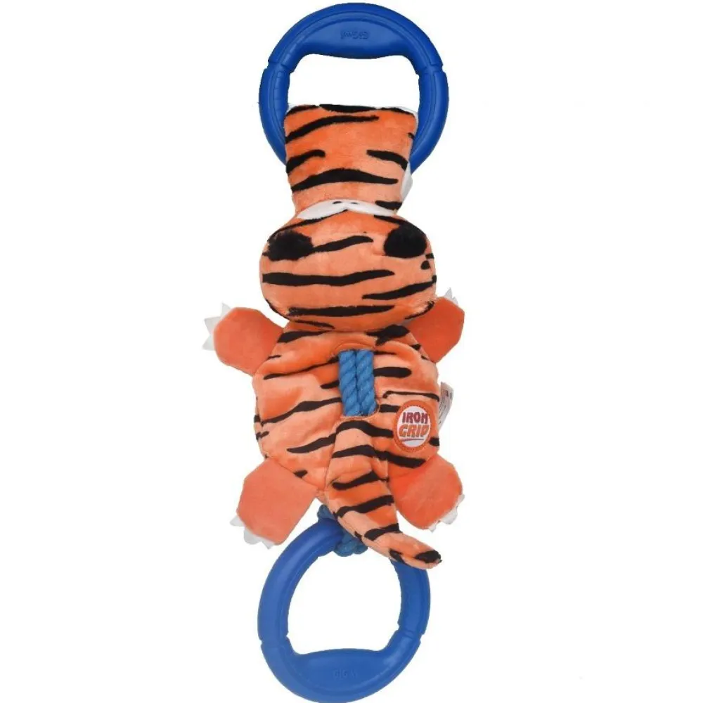 GiGwi Iron Grip Tiger Plush with TRP Handle Toy for Dogs Special Offer