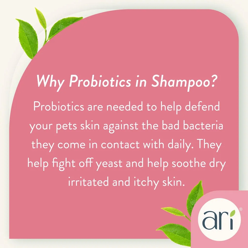 Health Extension Ari Probiotic Flea & Tick Shampoo Tea Tree & Lemongrass For Dogs, 16-oz