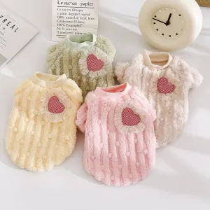 Heart Decoration Plush Pet Vest