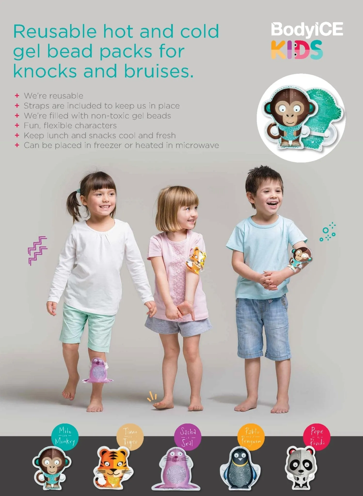 Kids Ice & Heat Pack - Timo the tiger