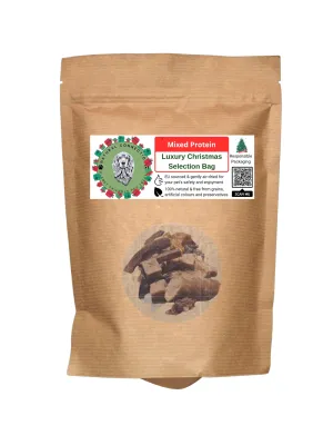 Luxury Christmas Selection Bag | Festive Dog Treat Gift Pack by Natural Connection