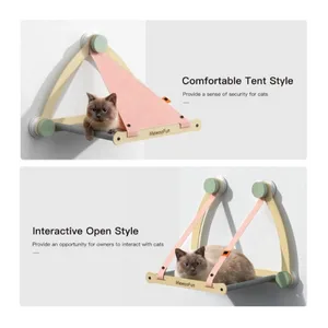 MewooFun Wall Mounted Cat Window Perch Hammock Pink