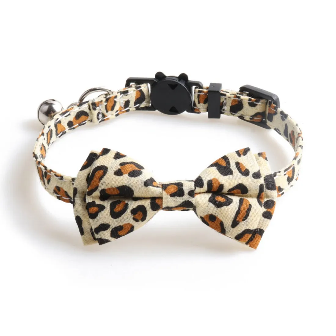 Mokka - Leopard Print Bowtie Pet Collar