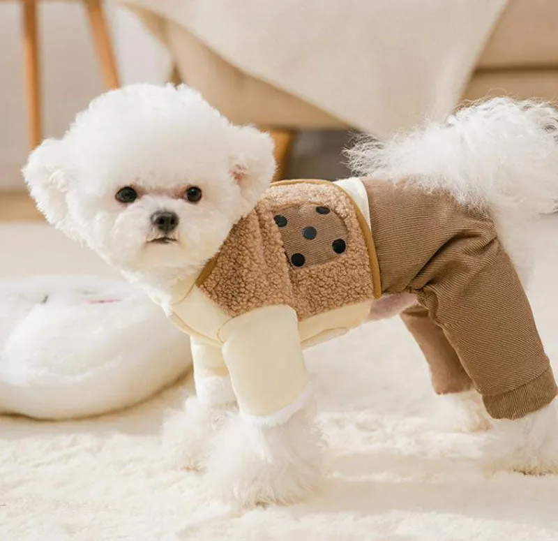 New autumn and winter warm and thick puppies pet clothes