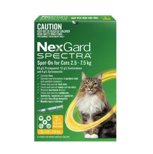 Nexgard Spectra Spot-On For Cat 2.5-7.5kg