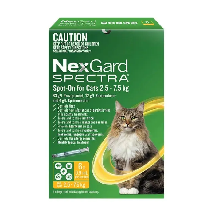 Nexgard Spectra Spot-On For Cat 2.5-7.5kg