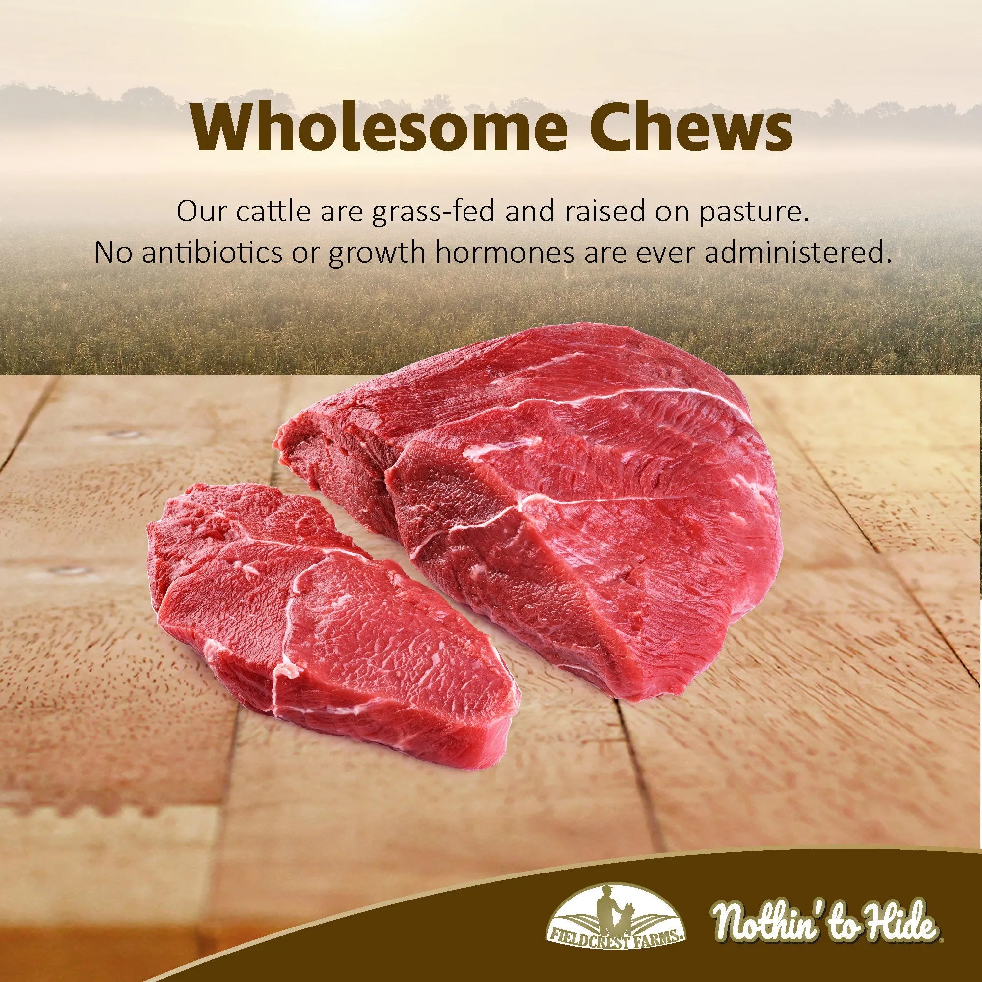 Nothin to Hide Beef Roll Small Dog Treats 2 Pack^^^