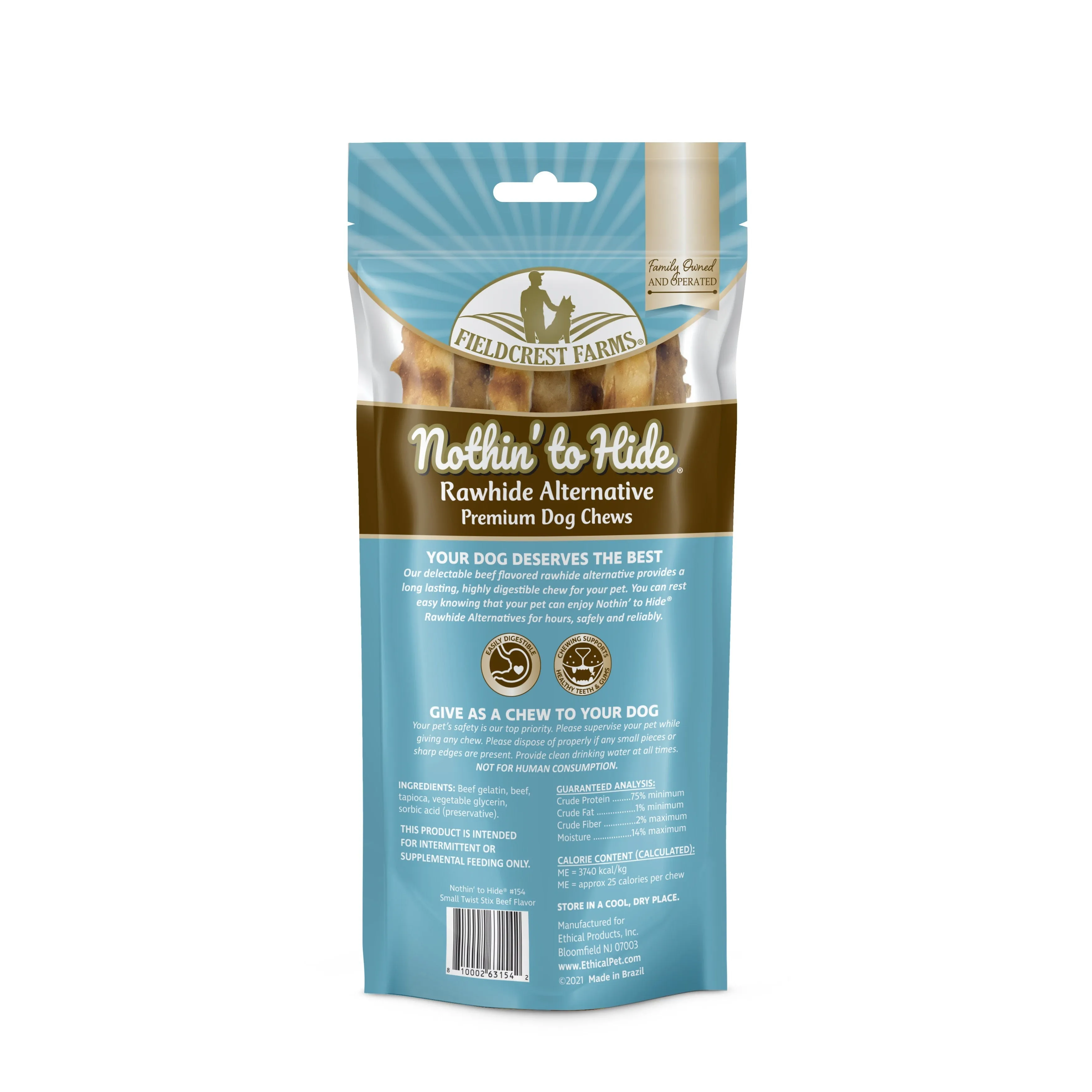 Nothin to Hide Beef Twist Stix Small Dog Treats 10 Pack^^^