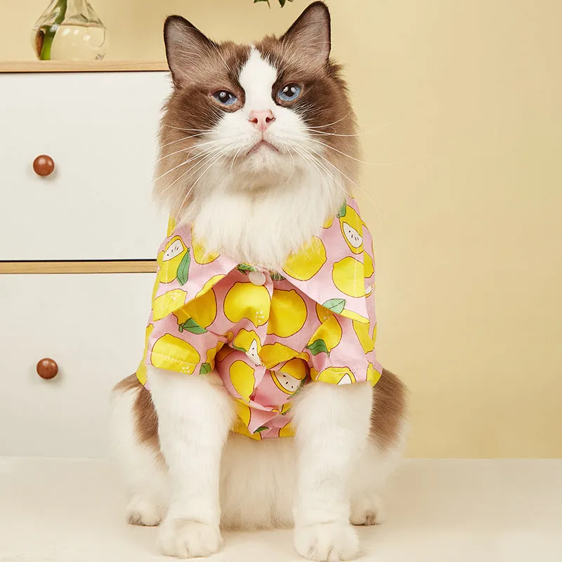 Pet Clothing Summer Cat Clothes Cute Dog Shirt
