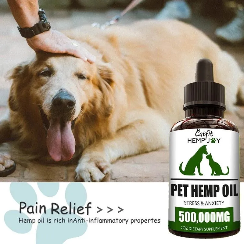 Pet Natural Hemp Essential Pain Relief Oil