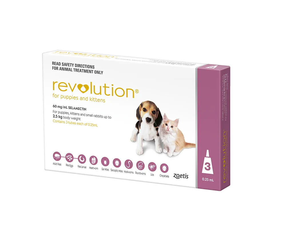 Revolution - Puppy and Kitten up to 2.5kg (3pk)