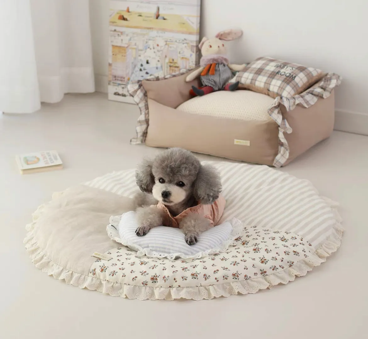 Sandy Round Pet Mat