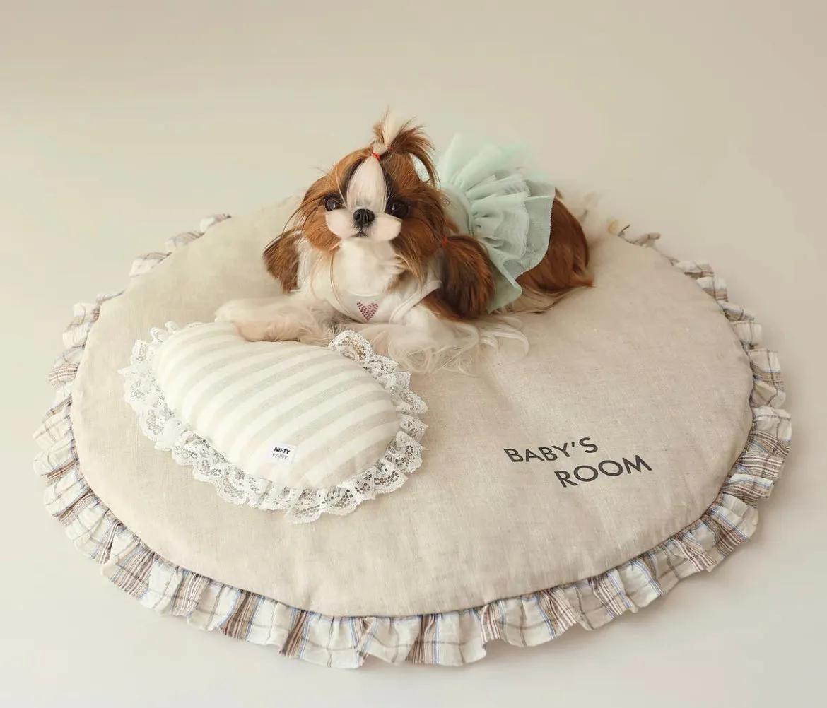 Sandy Round Pet Mat